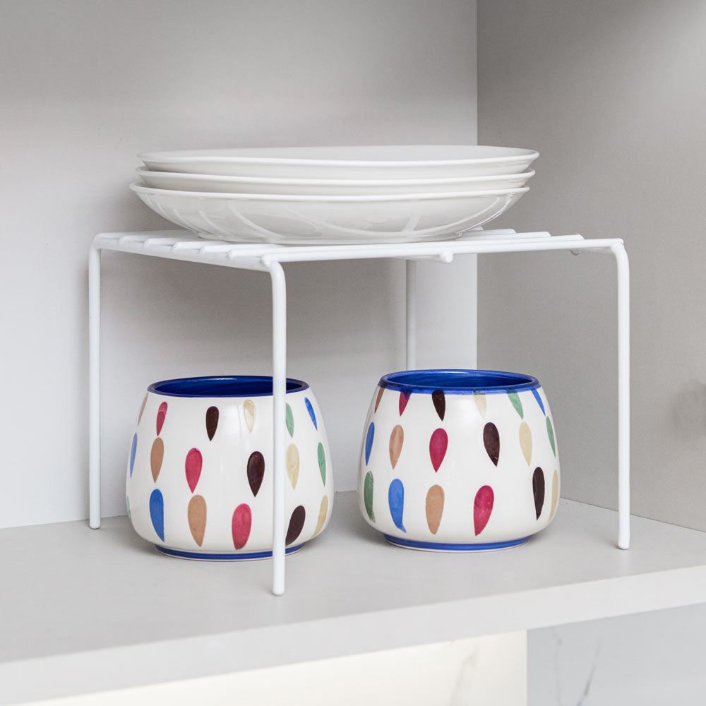 Repisa plastificada blanca más casa perú (20 x 20 cm)