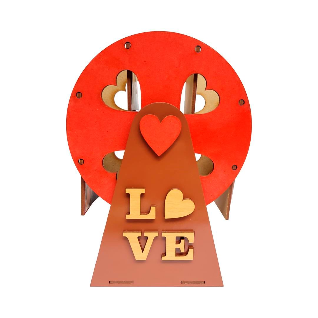 Ruleta Porta - Fotos de 20cm - Rojo con Marrón