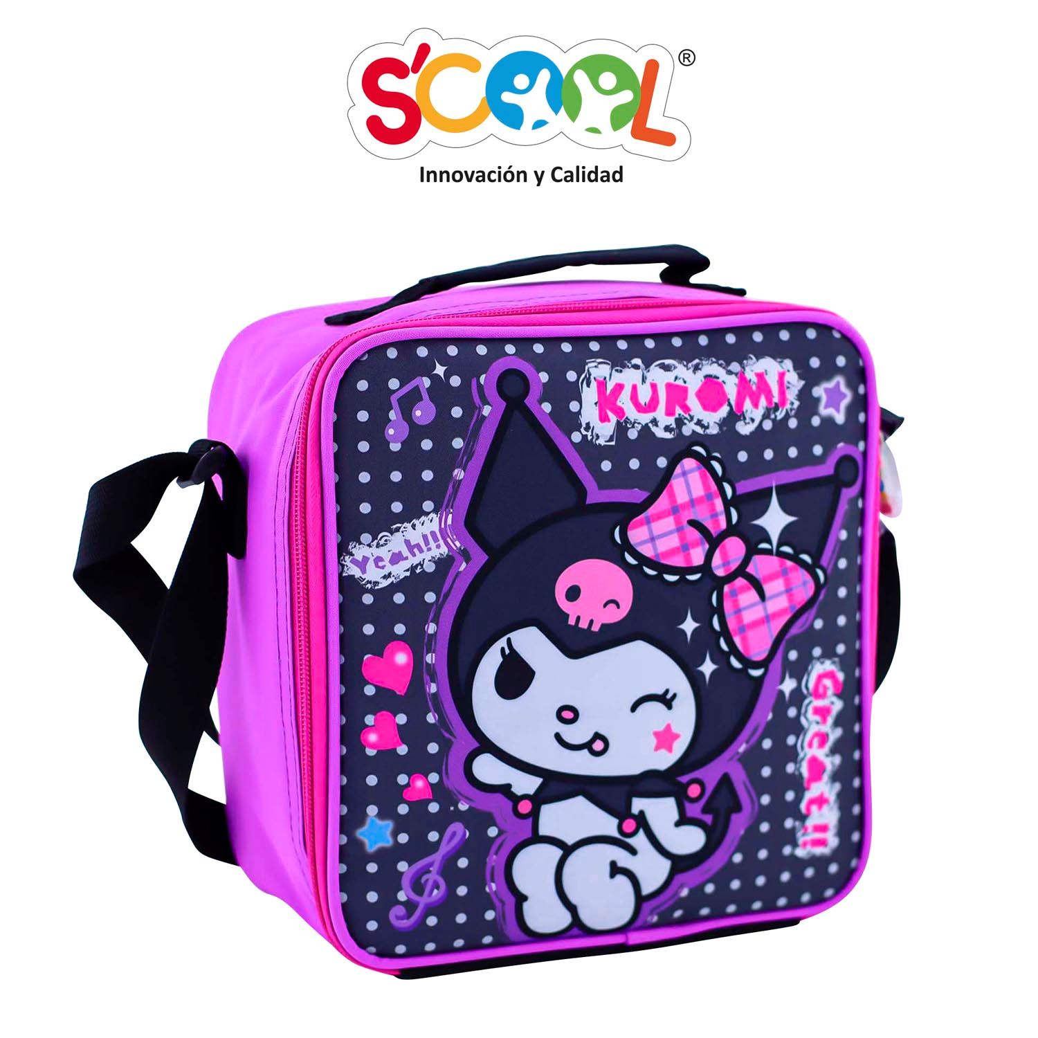 Scool - Lonchera Kombat Cuadrada Tela Kuromi