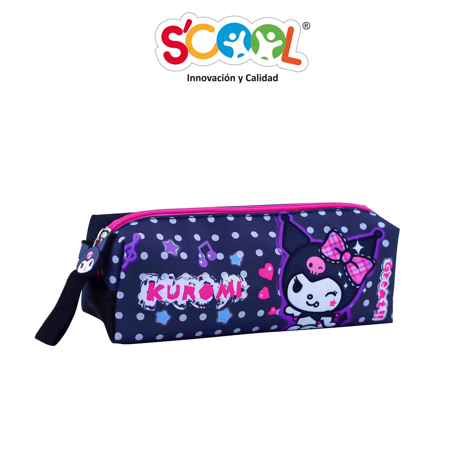 Scool - Cartuchera Escolar Kombat Recta Tela Kuromi