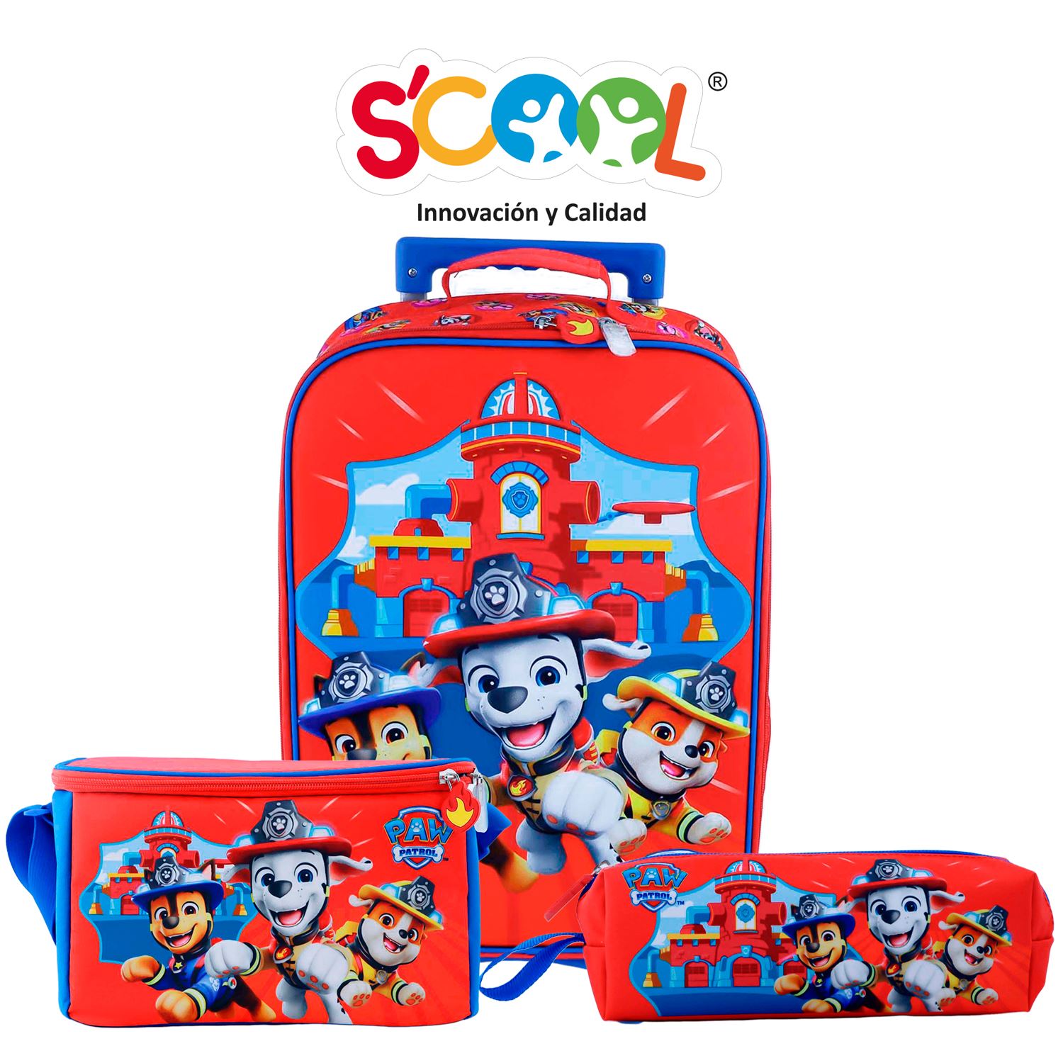 Scool - Set Maleta Kombat Gde Eva 3D Paw Patrol H
