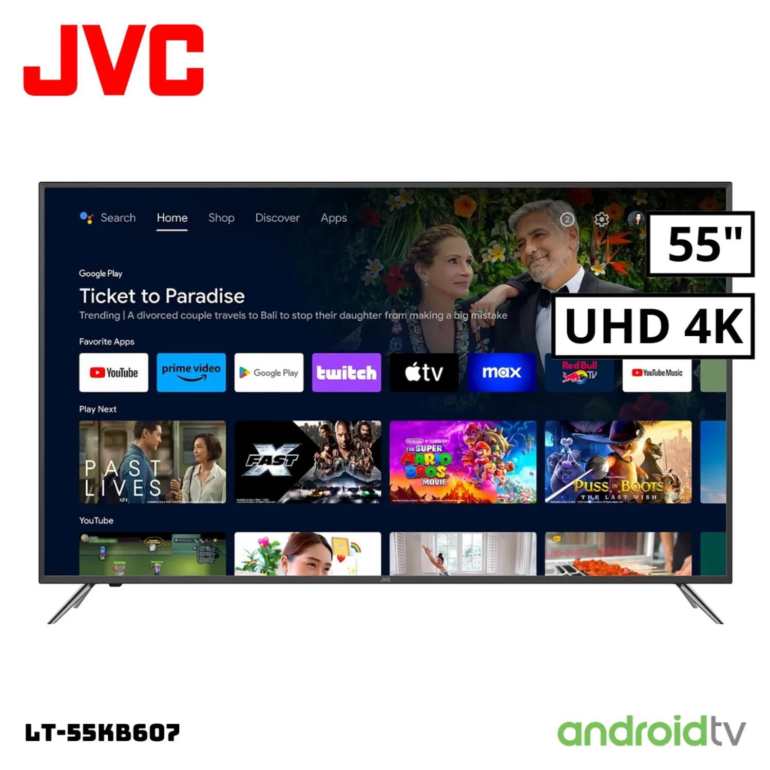 Televisor JVC 55" 4K UHD Smart TV Android - LT-55KB607