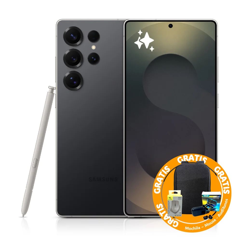 GALAXY S25 ULTRA 512GB 12GB RAM 6.9” TITANIUM BLACK DESBLOQUEADO + PACK ESCOLAR GRATIS