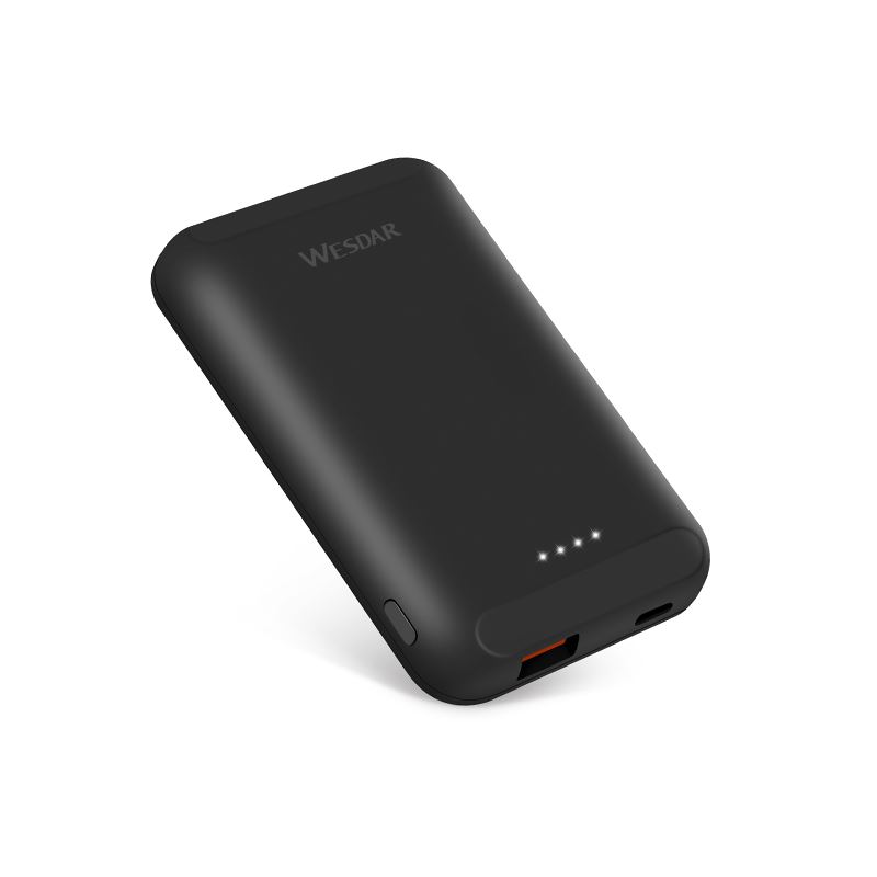 Wesdar - Power Bank 5,000mAh Inalámbrico 15W (Compatible 5W, 7.5W, 10W)
