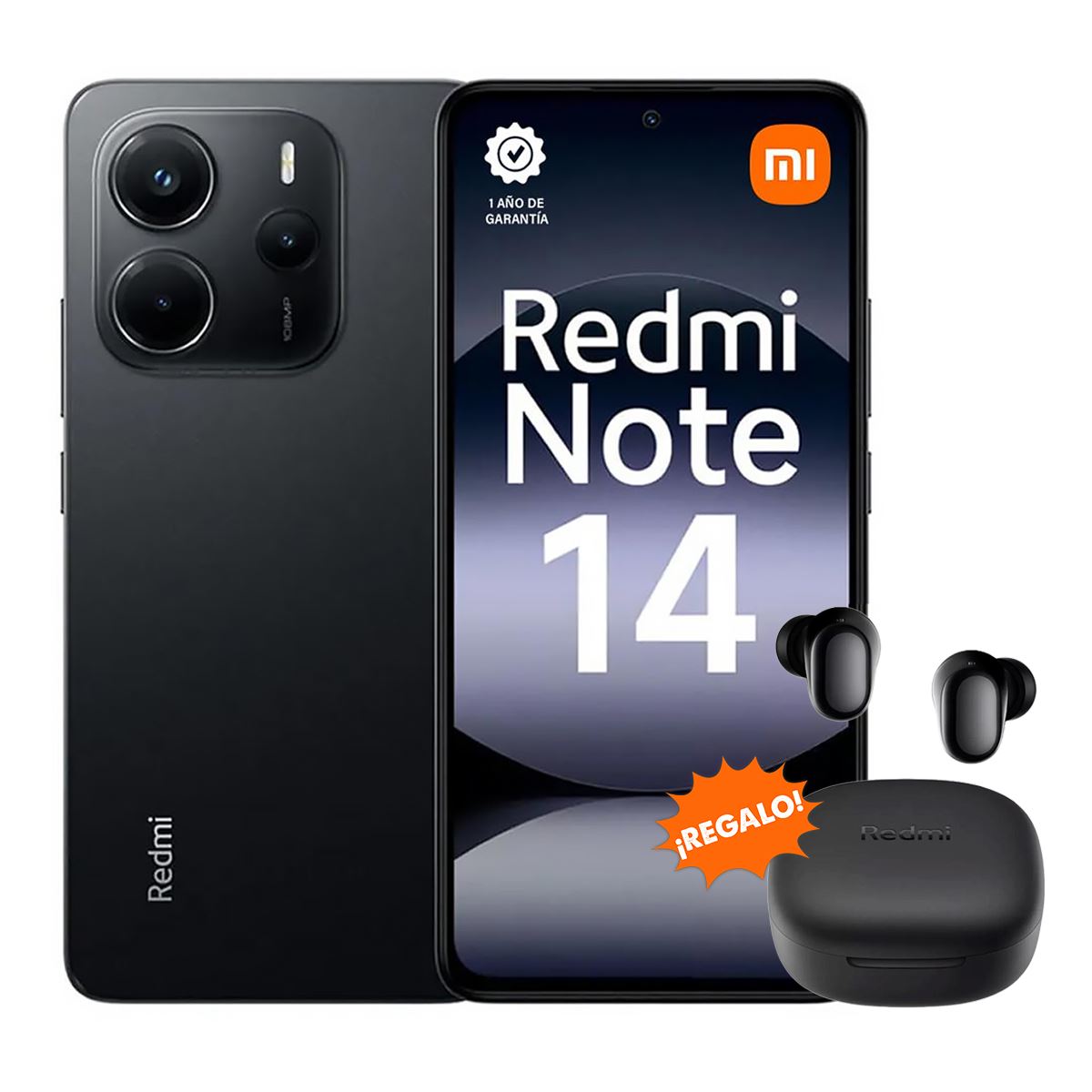 Xiaomi Redmi Note 14 256GB+8GB Negro