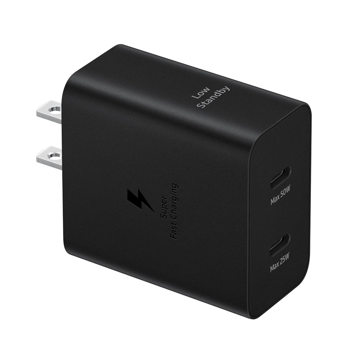 Samsung - Cargador de Pared 50W Duo EP-T5020XBEGUS USB Type-C