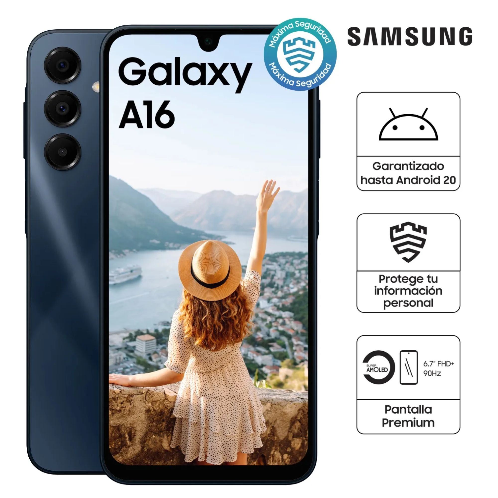 Celular SAMSUNG A16 4GB+128GB Negro