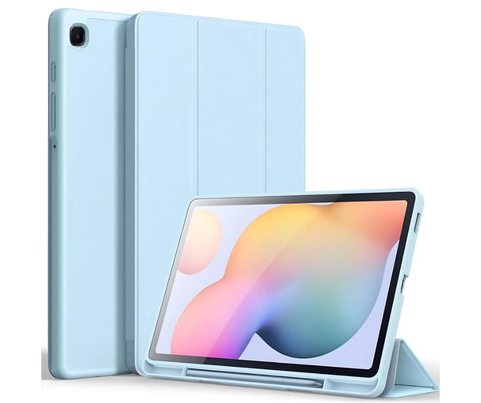 Smart Case para Samsung S6 Lite Celeste