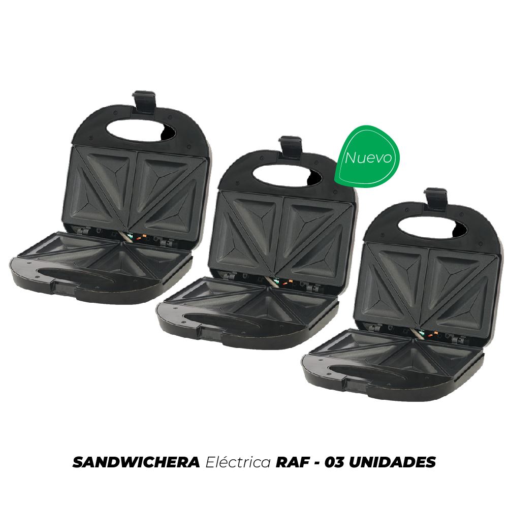 Plancha Sandwichera Electrica Compacta Waflera Cuadrada