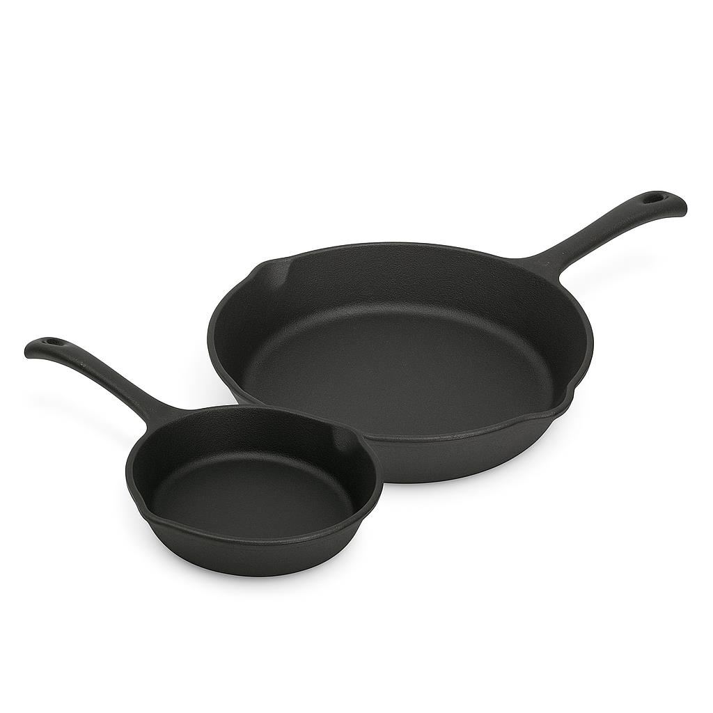 DUO DE SARTENES HIERRO FUNDIDO