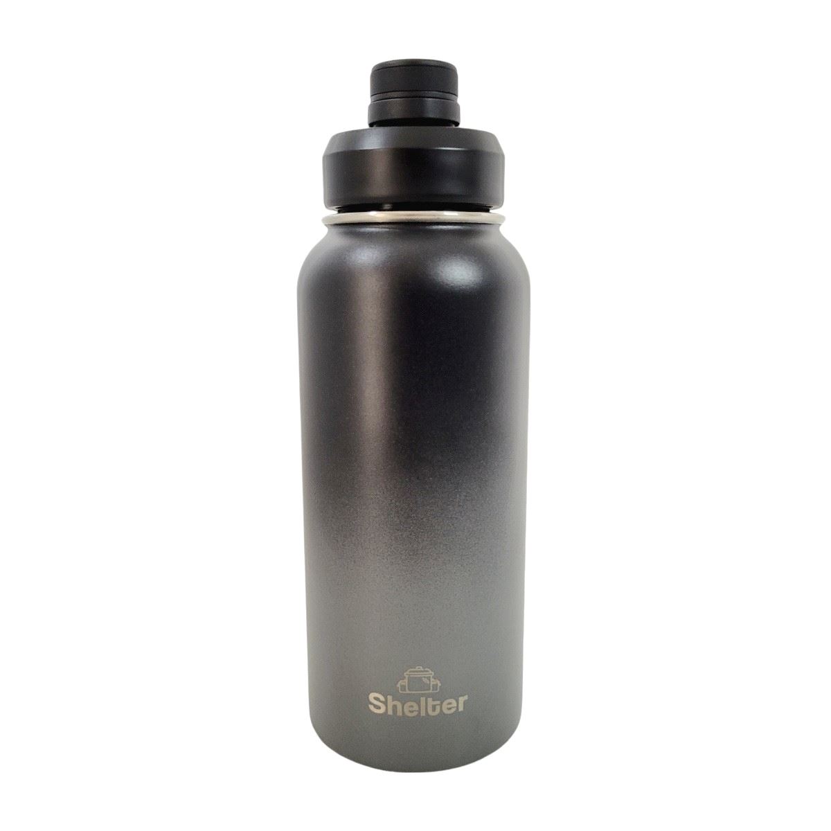 Shelter sport bottle Gradient Black 946ml 32oz de acero inoxidable