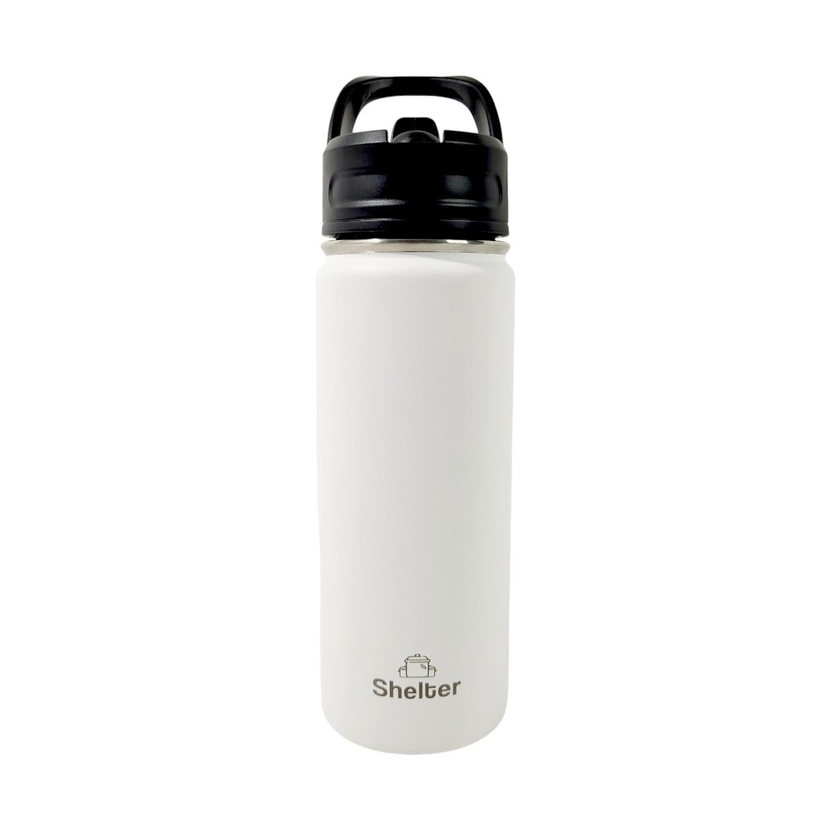 Shelter sport bottle White 532ml 18oz de acero inoxidable