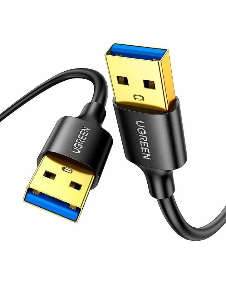 Cable UGREEN USB 3.0 A a A Cable tipo A a macho 10371 2 Metros Negro