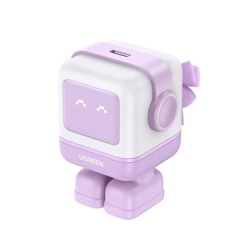 UGREEN Cargador USB C 30W Purpura Led Carga Rápida