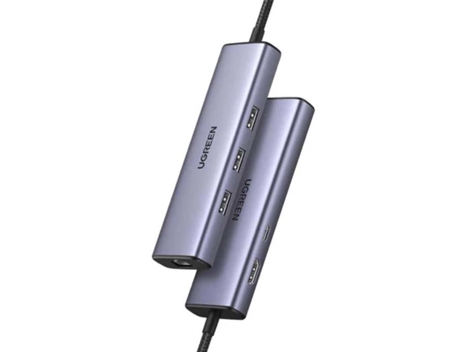 Adaptador USB-C 100W 6 en 1 Multifunción 1000 Mbps UGREEN CM512-15598