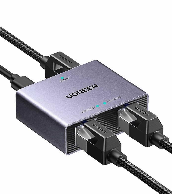 Splitter Divisor Ethernet 1 a 2 UGREEN NW301-45311
