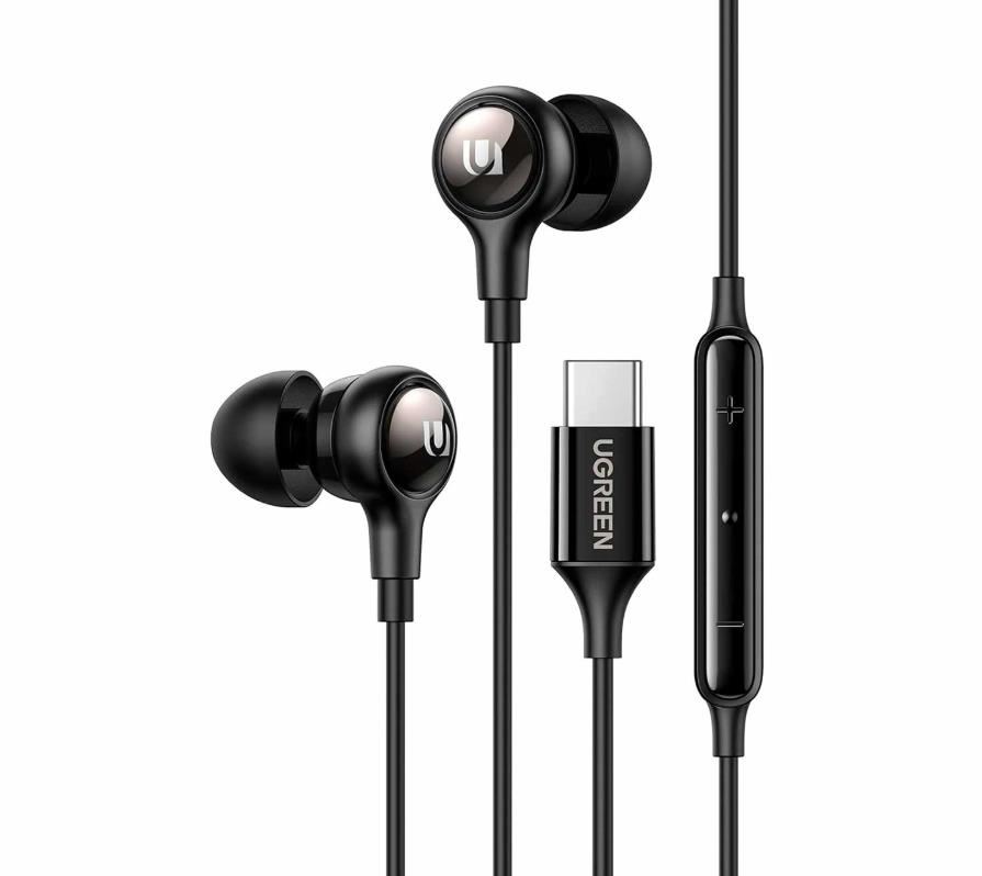 Audífonos USB-C In-Ear con Micrófono Negro UGREEN EP103-30638