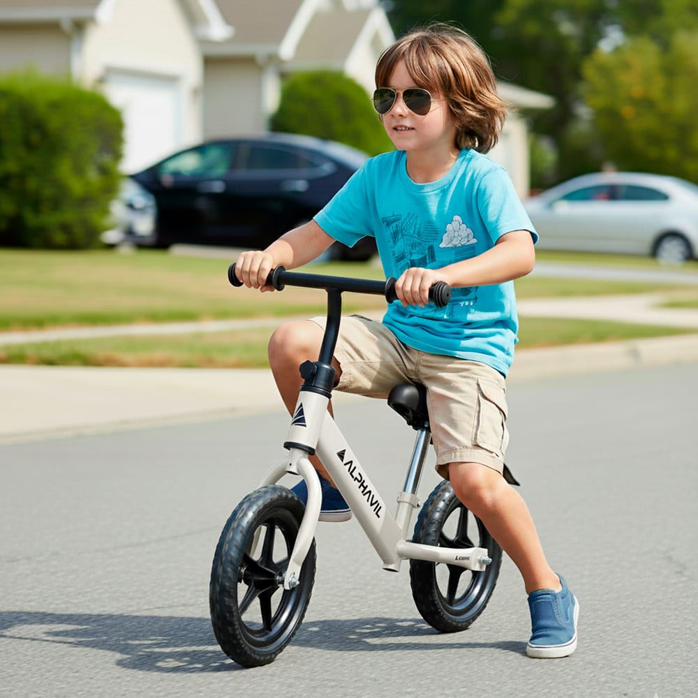 Bicicleta de Balance para Niños Alphavil BX1 Blanco