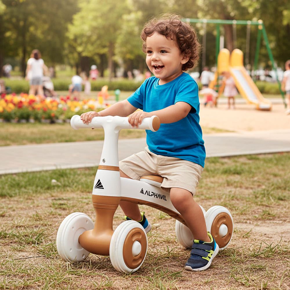 Triciclo de Balance Alphavil TrikiGo Beige