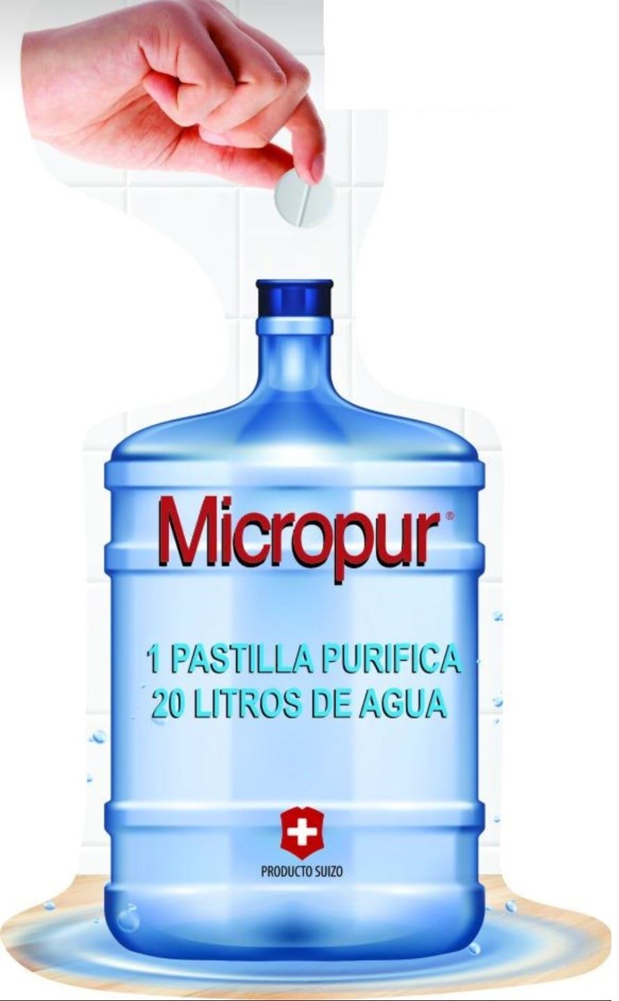 10 Pastillas purificadoras de agua MICROPUR GENERICO