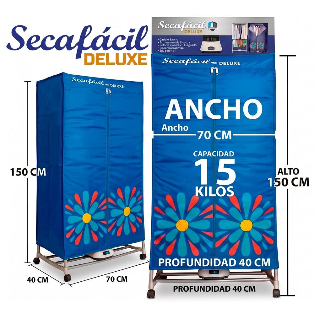 Secadora de Ropa Portátil SecaFácil | Seca Rápido, Ahorra Espacio y Tiempo 1200W Control Digital