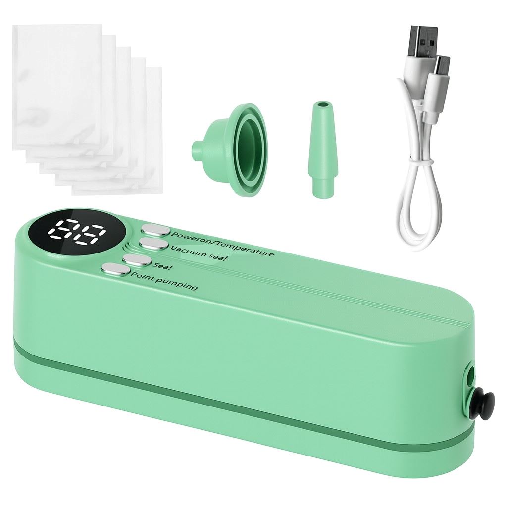 Sellador Al Vacío De Bolsas Eléctrico Portátil