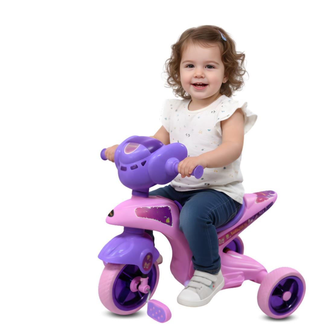 Trimoto a Pedal para Niños «SERVANN II» con Bluetooth Purple