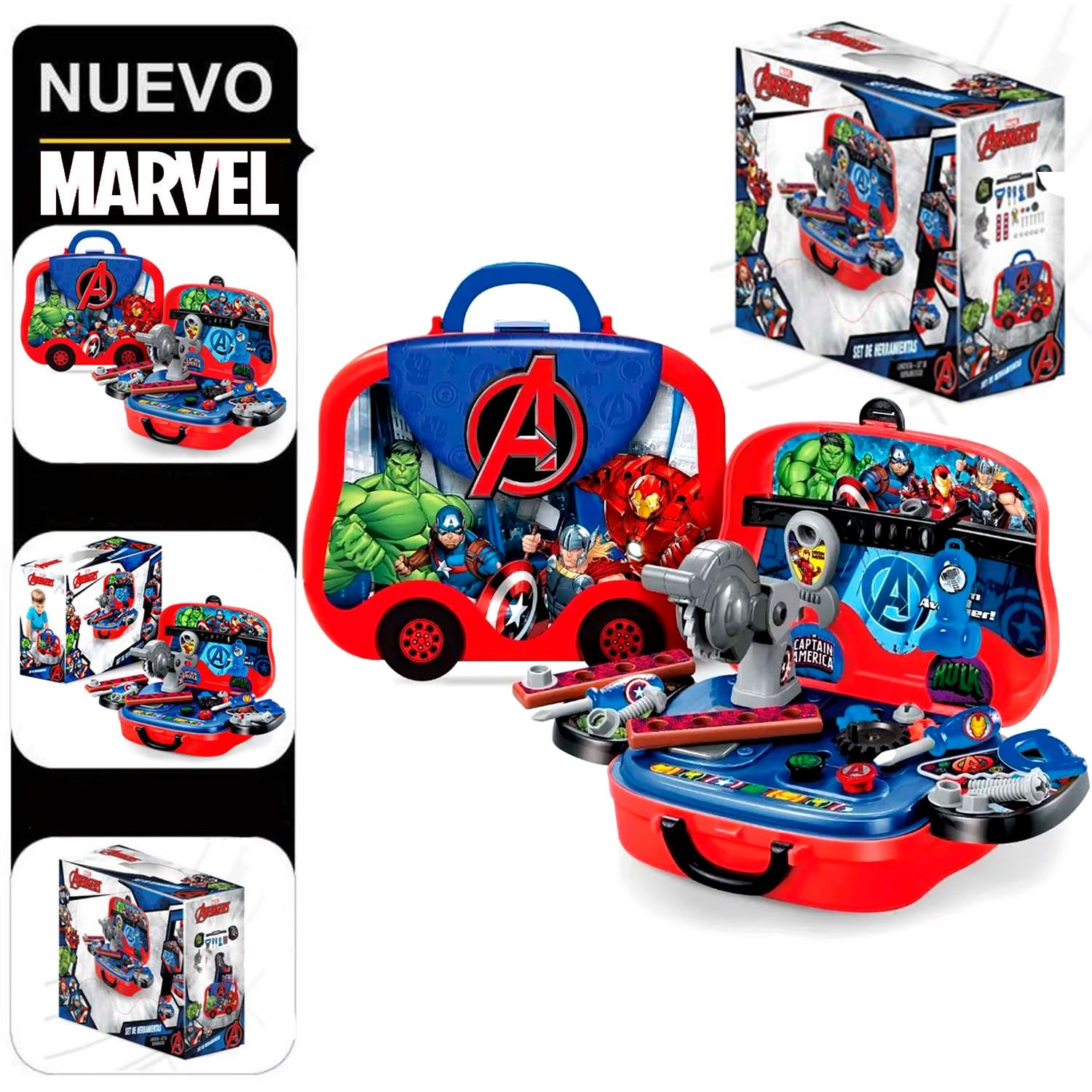 Set De Herramientas Y Lonchera 2 En 1 Avengers