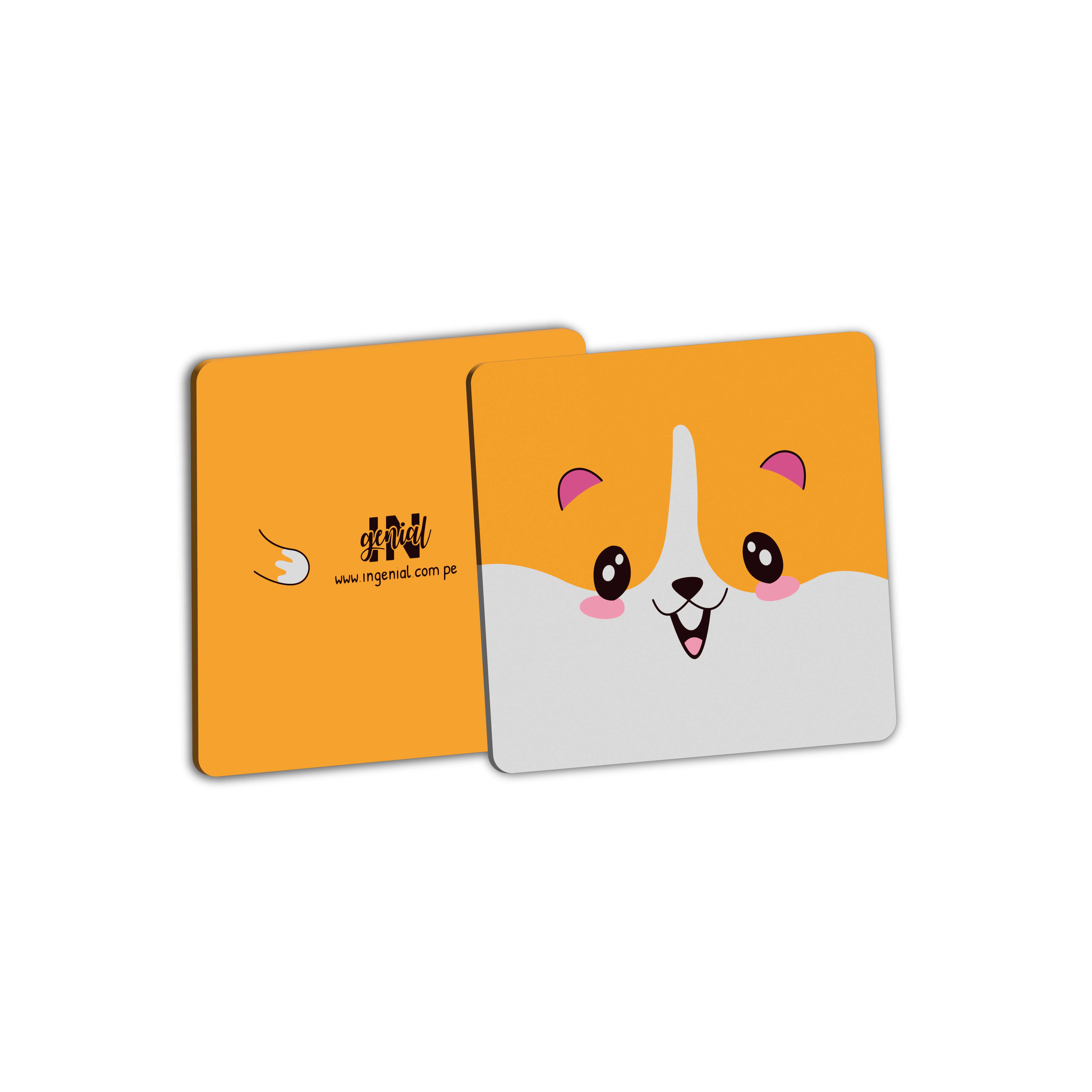 Set de posavasos Ingenial Happy x 8 unds.