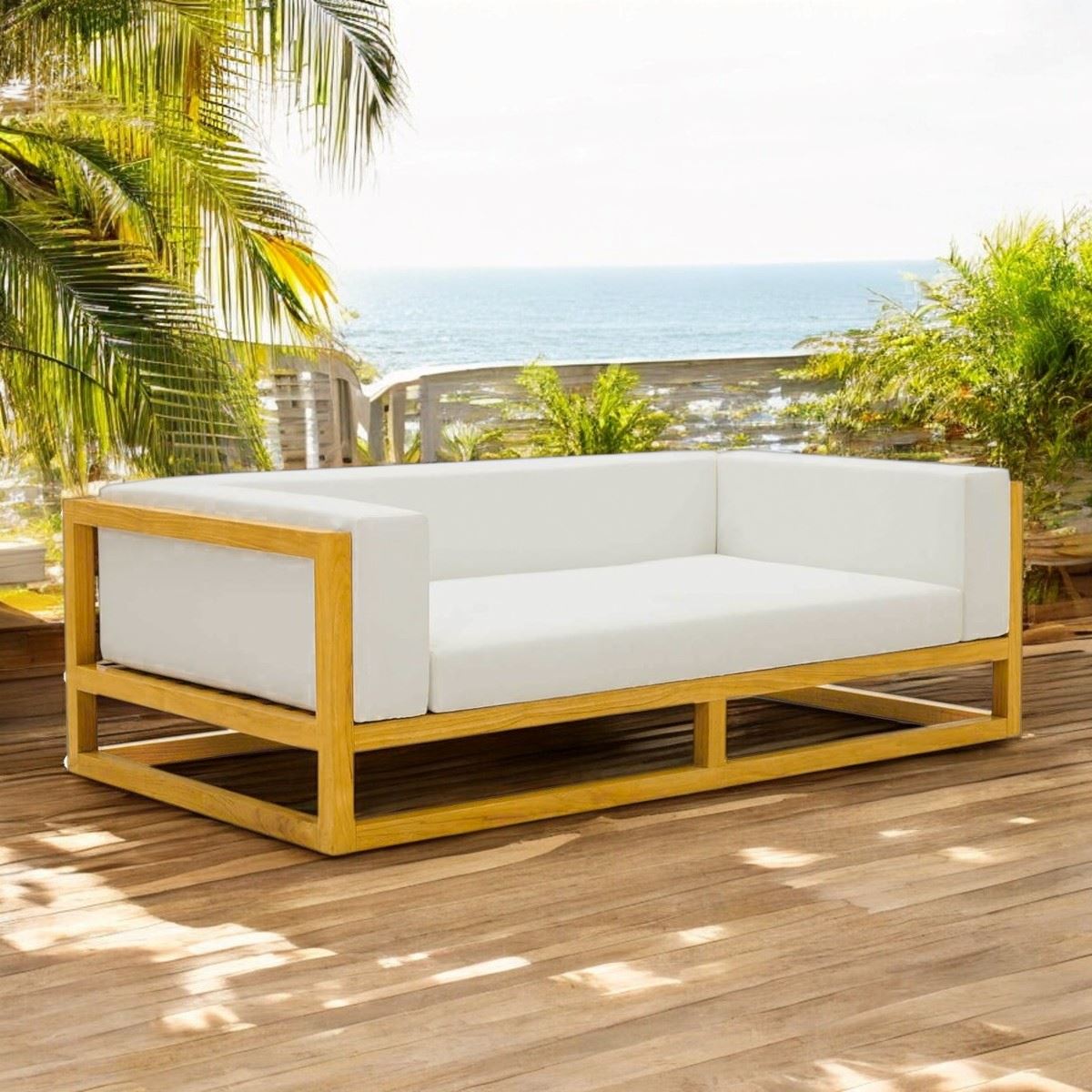 Sofá de Terraza de Madera para 2 Personas Cóndor Movenda