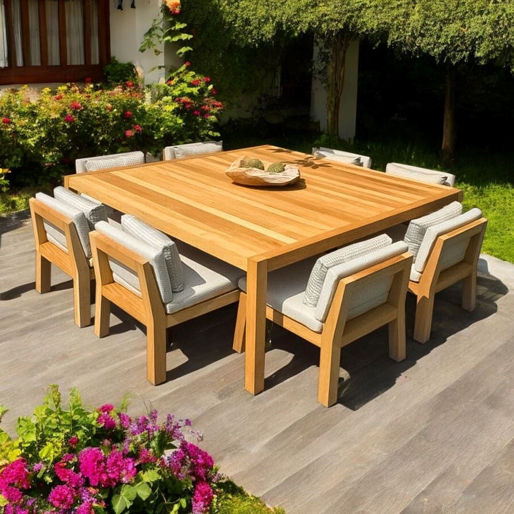 Comedor de Exterior de Madera Pamplona 8 Personas Movenda