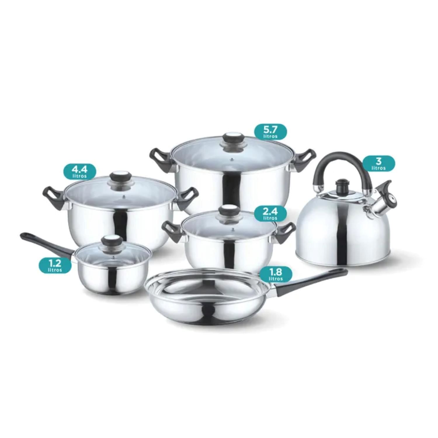 Juego de ollas Merci Hogar Gala Plus 10 PZS