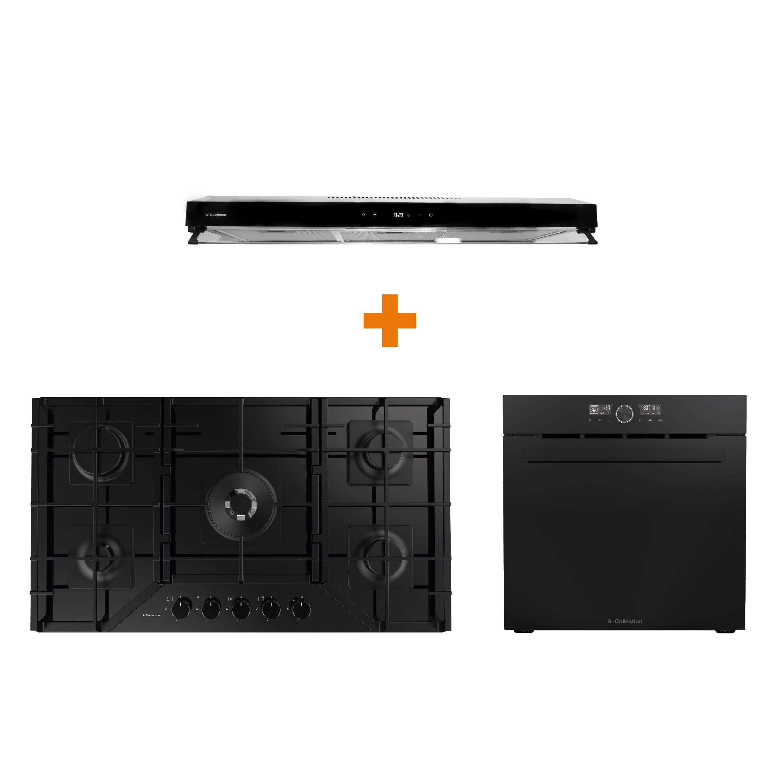 Set Encimera 3120SOLCO067 + Campana 3120TURE19CO + Horno 3120SOLHO026