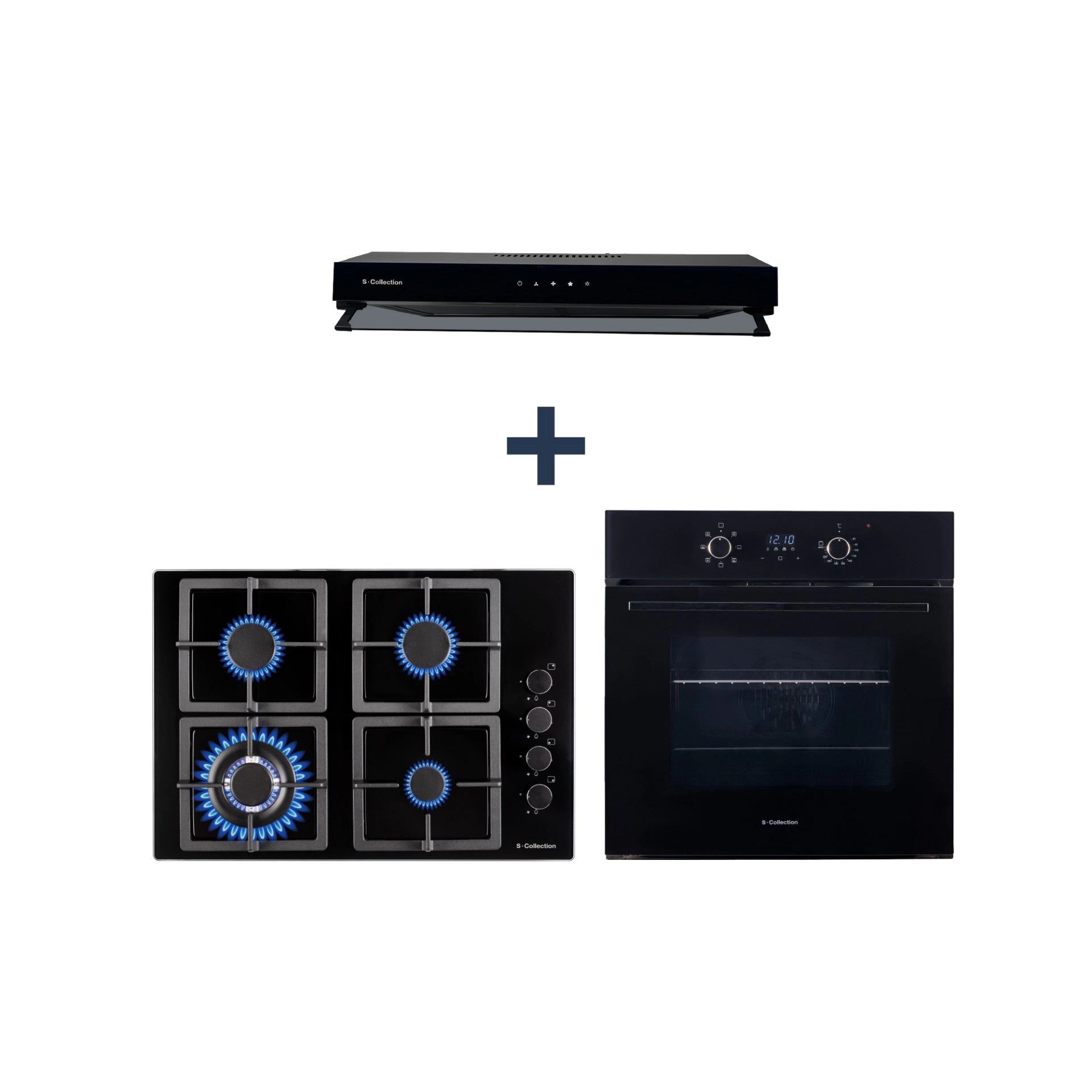 SET 1718 Campana + Encimera 60cm +Horno