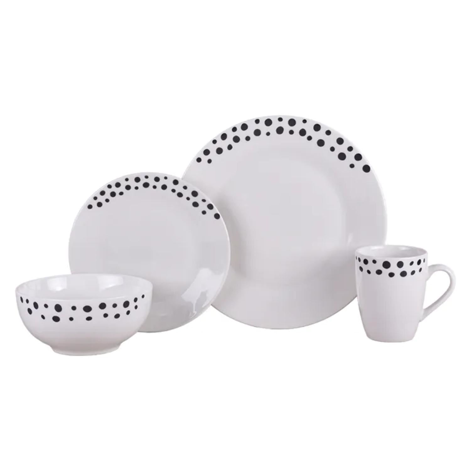 Set de Vajilla On Off 16 PZA Blanco