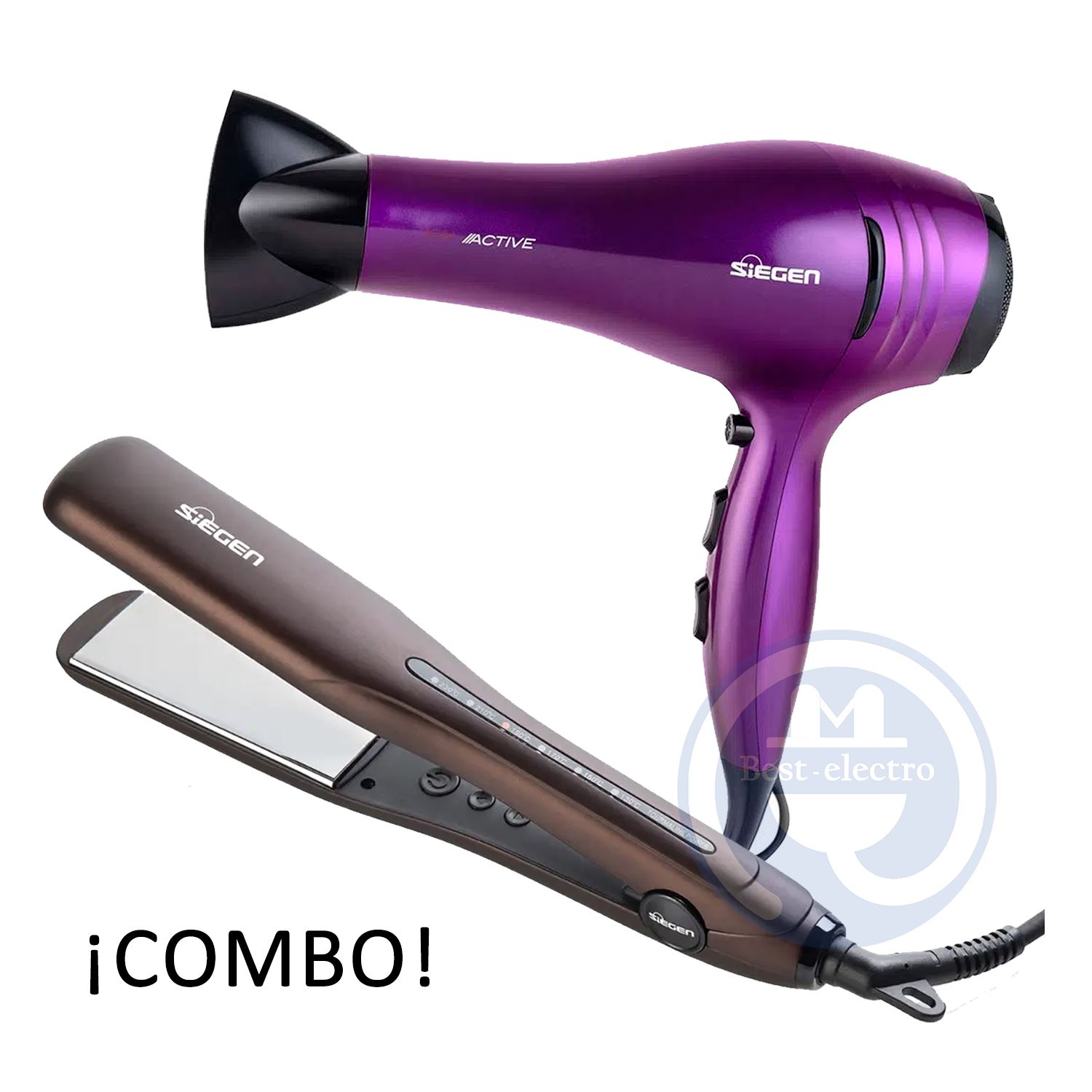 Combo Siegen Alisadora SG4751 y Secador SG3031.