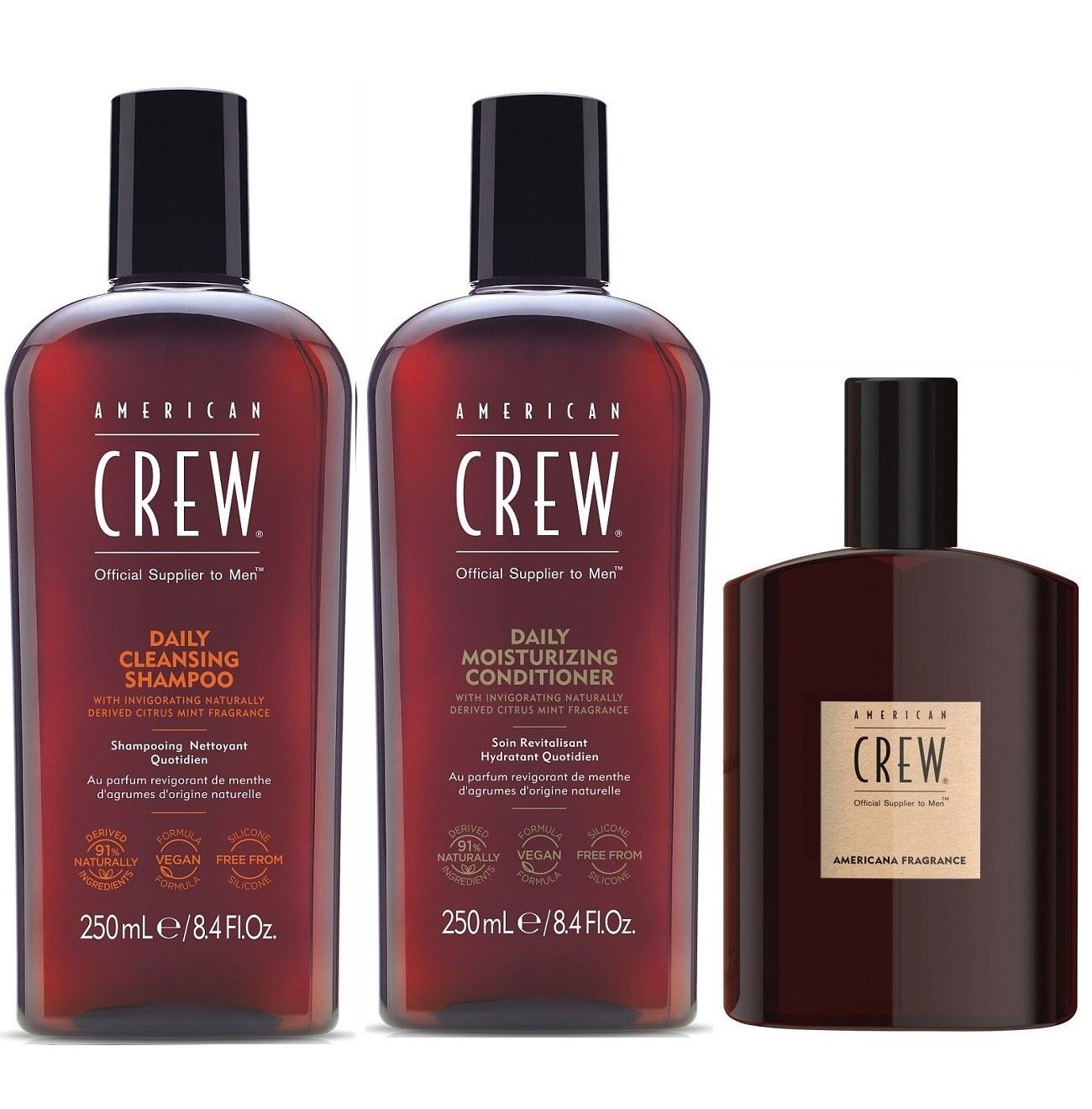 Shampoo Daily Cleansing+acondicionador+ Locion American Crew