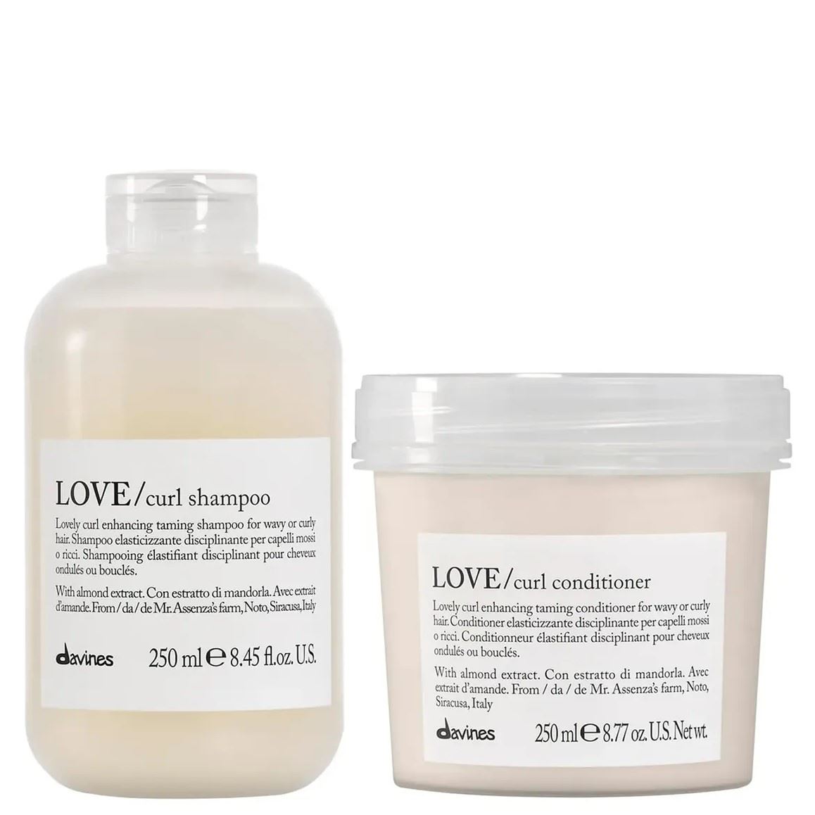 Shampoo Rizos y Ondas + Acondicionador Love Curl Davines 250ml