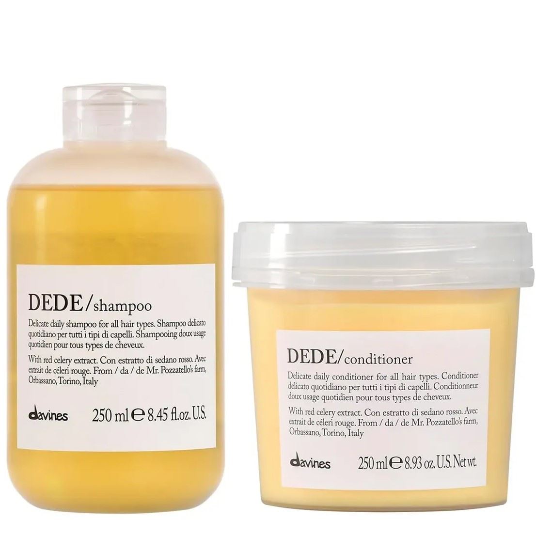 Shampoo Suave 250ml + Acondicionador Uso Diario DEDE Davines