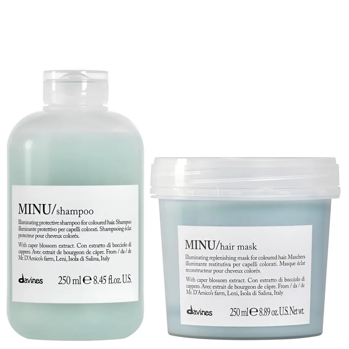 Shampoo para Cabello Teñido + Mascarilla MINU Davines
