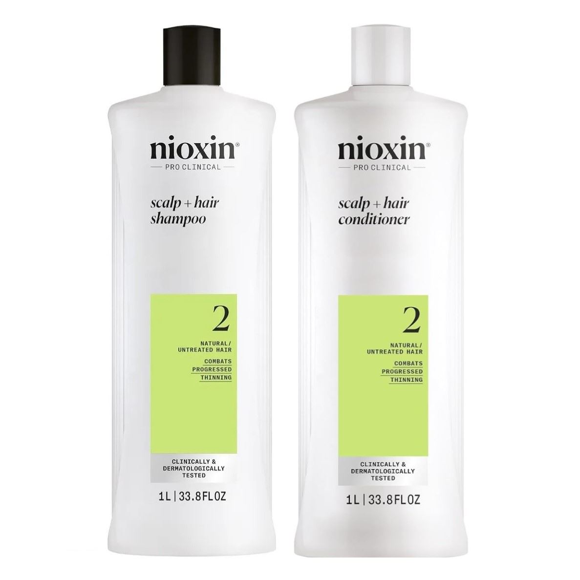 Nioxin-2 Shampoo  + Acondicionador 1000ml Cabello Natural