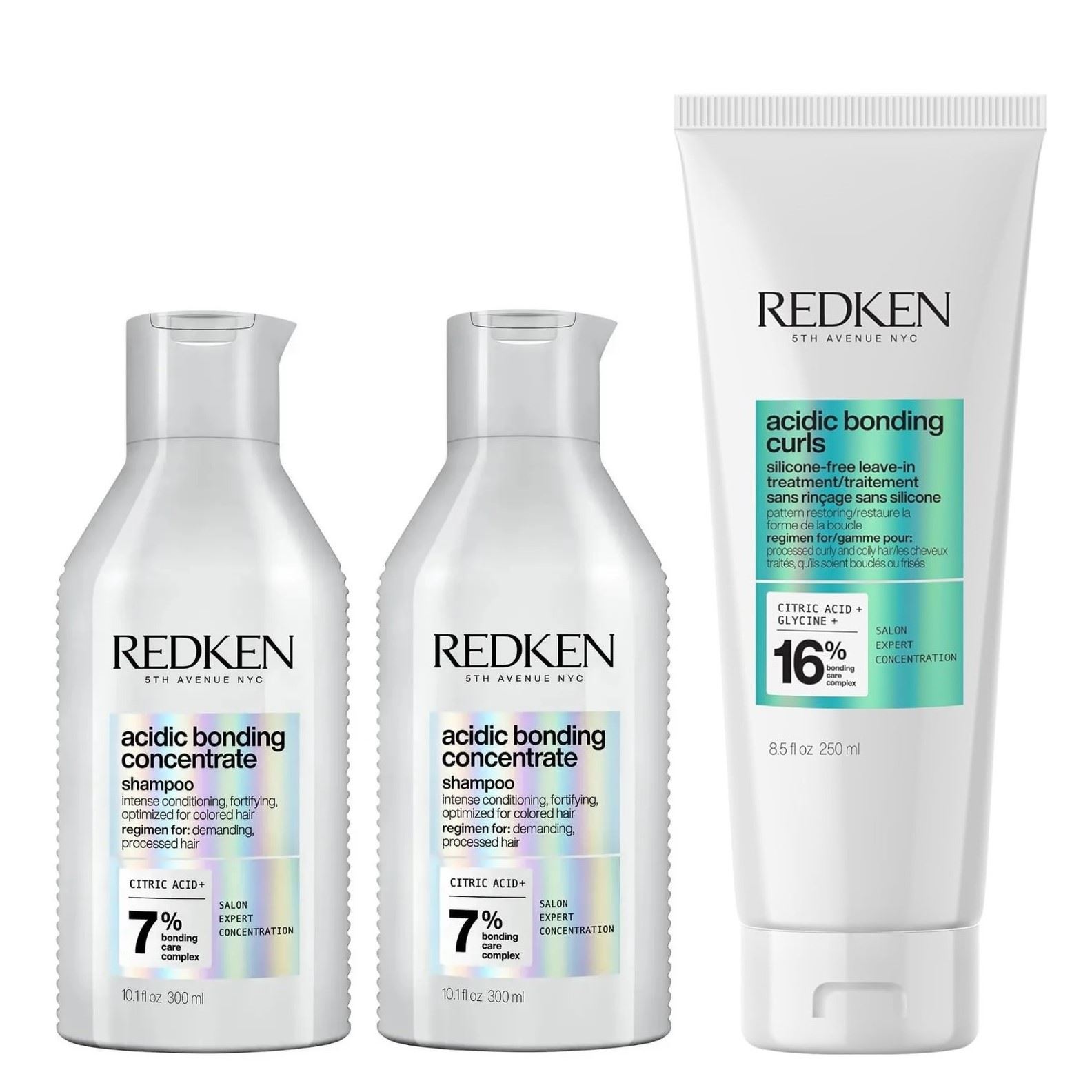 Shampoo Acidic Bond Repa+ Acondicion + Crema De Rizos Redken