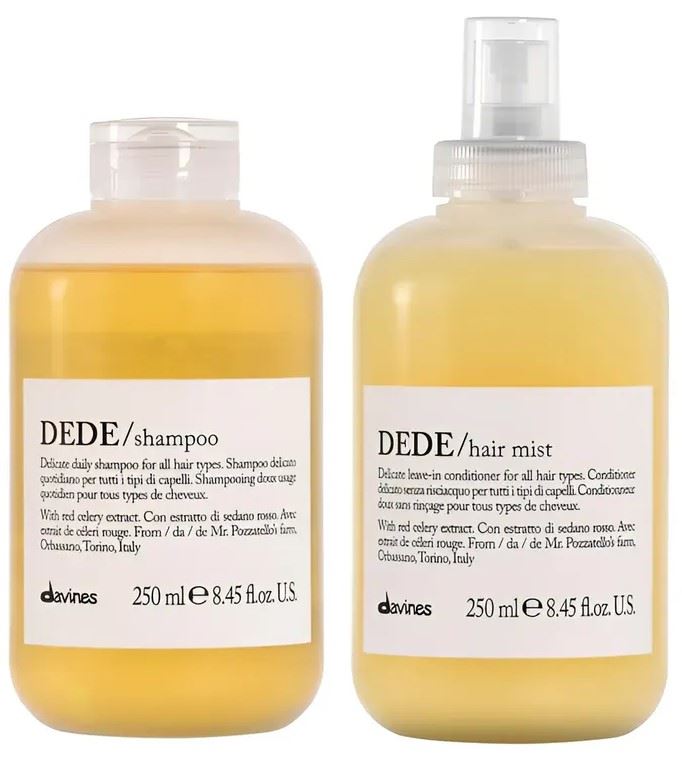 Shampoo Suave 250ml + Spray Hair Mist DEDE Davines