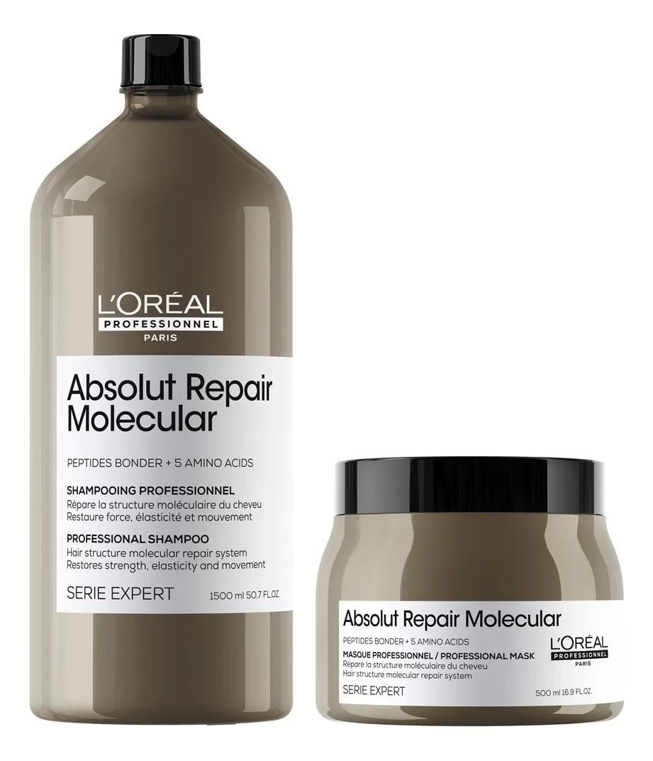 Shampoo 1lt+ Mascarill 500ml Absolut Repair Molecular Loreal