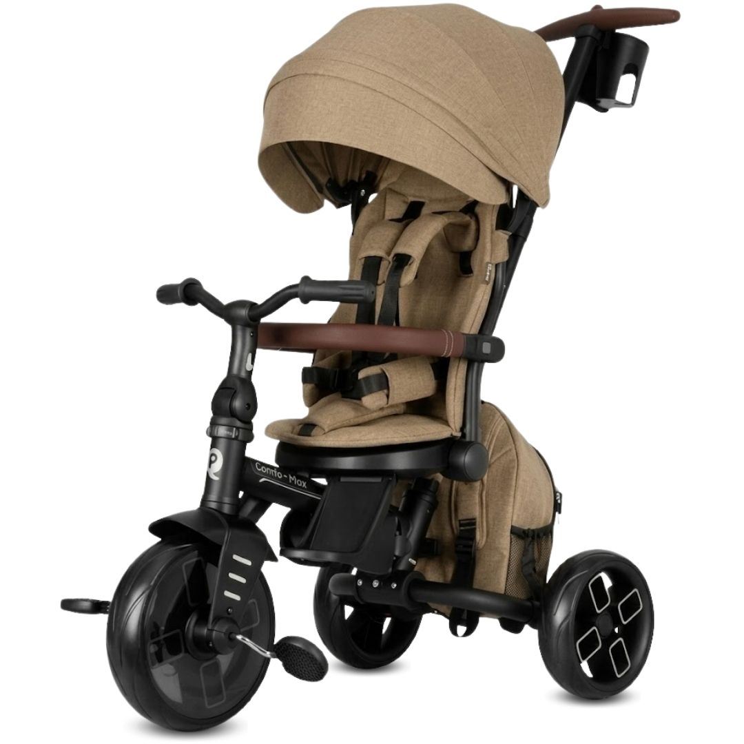 Triciclo Guiador «SHELY PLUS» para Niños con Mochila Coffee