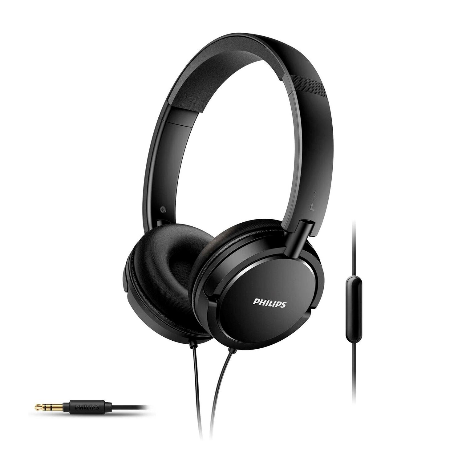 Audífonos Philips Extra Bass Con Micrófono SHL5005 Negro