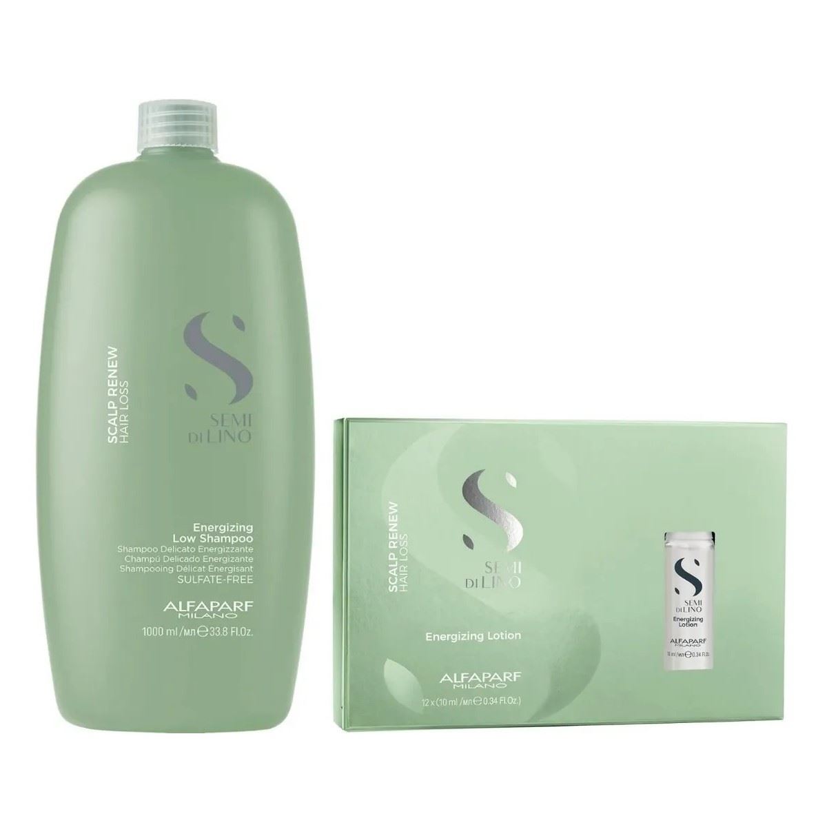 Shampoo Anticaida 1lit + Ampollas Scalp Energizing Alfaparf