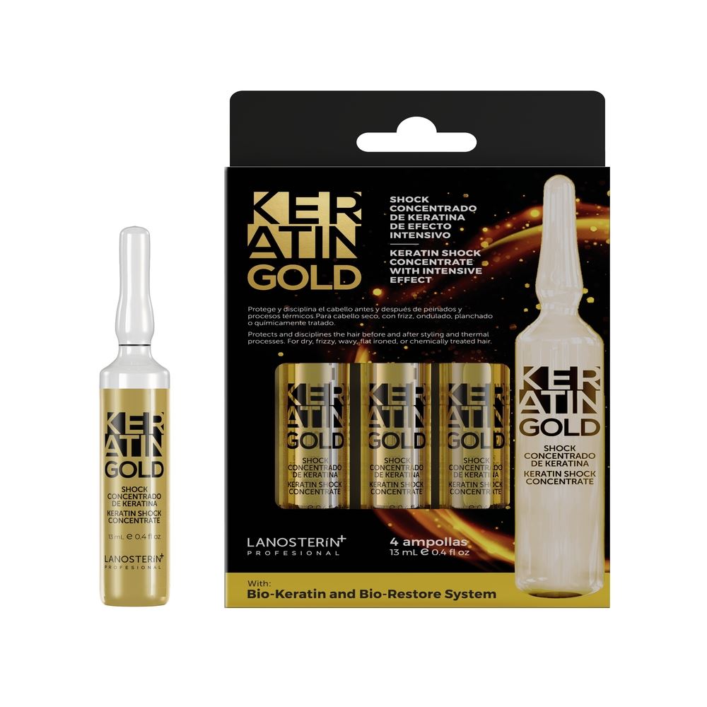 Shock Concentrado De Keratina De Efecto Intensivo Keratin Gold x 4 und