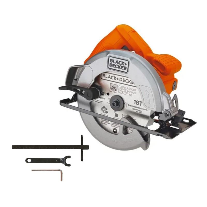 Sierra Circular 7 1/4" (184mm) 1500W 62mm Black+Decker CS1024-B2C
