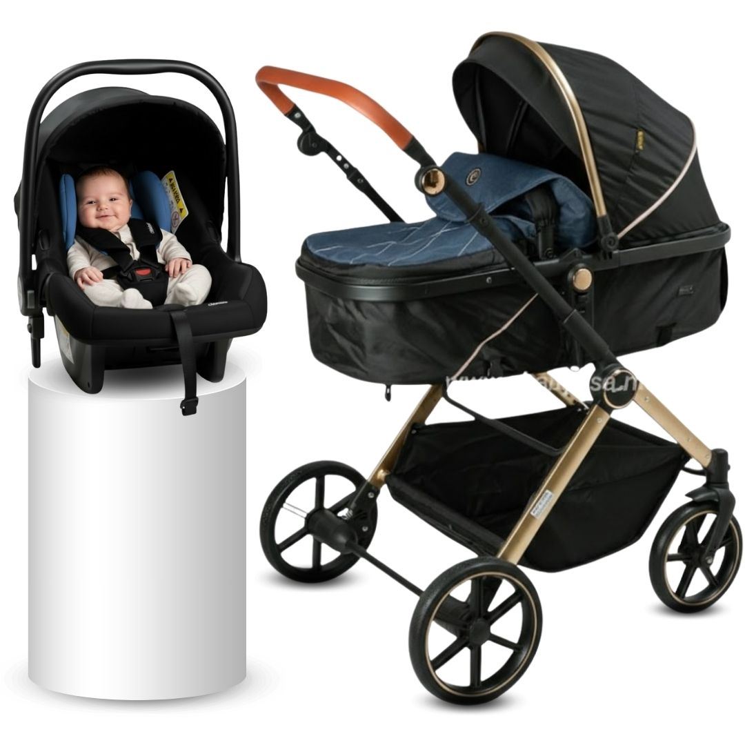 Coche Moisés Travel System «SIGNAL PLUS» Con Portabebé Blue